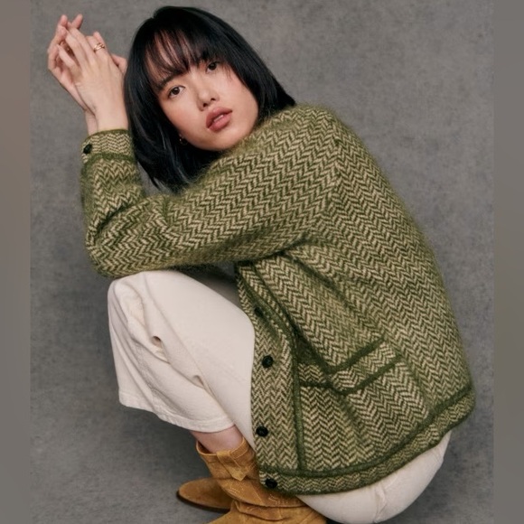 EUC Sézane Noah Jacket in Perfect Green Size M - Picture 6 of 9